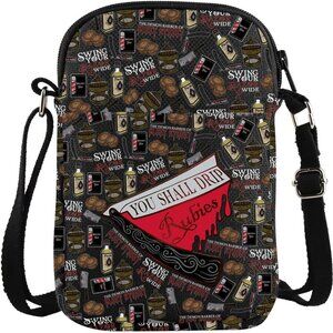 Fashion-Forward Waterproof Shoulder Bag with Durable Canvas Material and Zipper